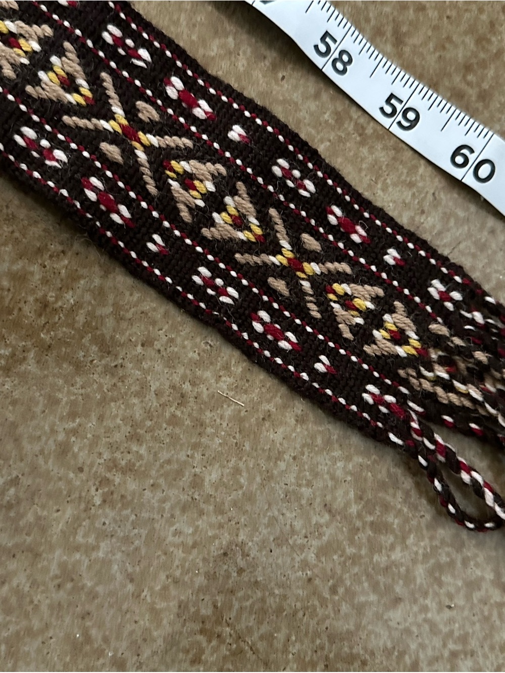 J. Crew Woven Tie Belt in Black, Cream & Brown - Picture 3 of 4